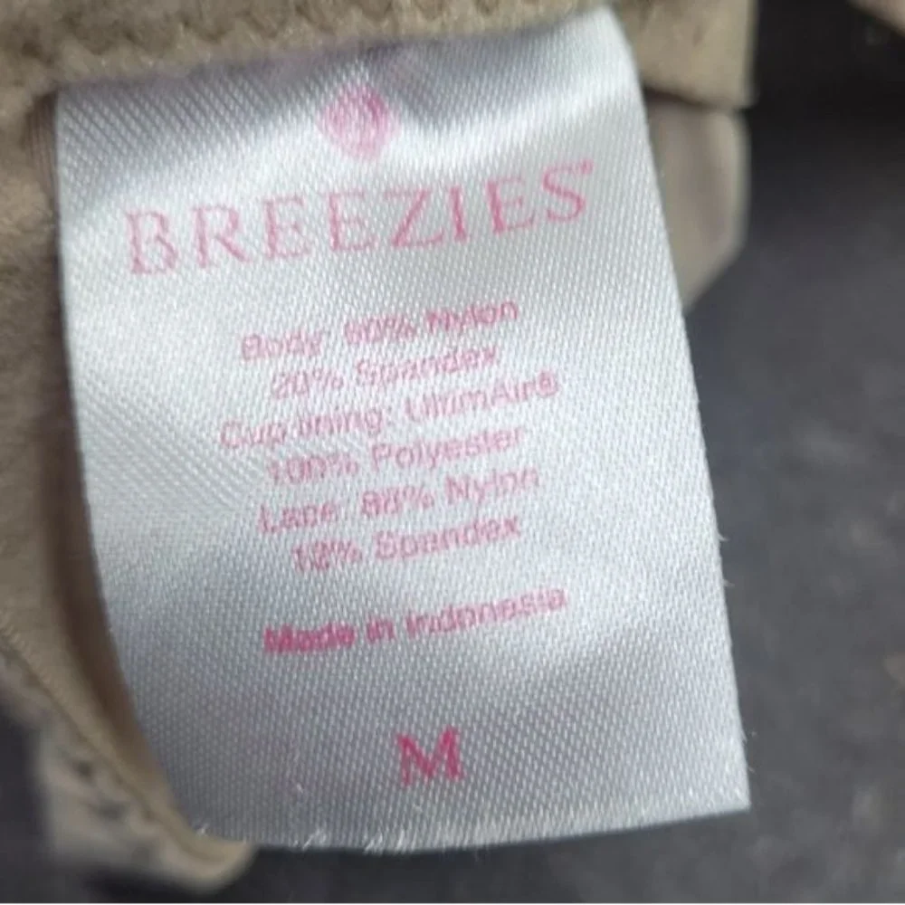 * Breezes medium leasure sports bra sleep bra tan comfort fit - Picture 4 of 6